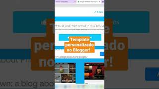 Template Personalizado no Blogger [Baixar e Instalar]