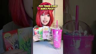 TEMEN KAMU MAKAN SEMUA RASA POCKY DI SEKOLAH #shorts