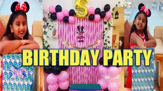 My friend birthday party || Minnie Mouse theme birthday decoration