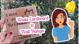 Keys Hanger | Diy | Masks Hanger | Antique | Cardboard Craft