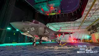 USMC F-35B Sea Trials on Italian Carrier Cavour (C550) - Day by Day