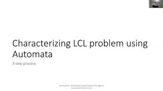 Brief Announcement: Distributed graph problems through an automata-theoretic lens