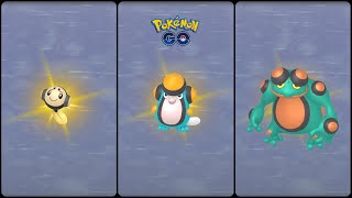 Pokemon Go: Evolving Shiny Tympole into Palpitoad & Seismitoad