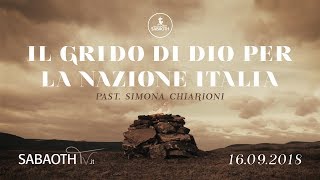 Domenica Gospel@ Firenze | Il grido di Dio per l'Italia - Past.Simona Chiarioni  | 16.09.2018