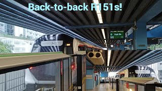 [EWL] Back-to-back R151s -- SMRT R151s 825/826 & 835/836 at Queenstown