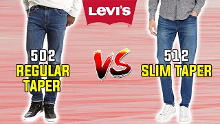 Levi's Regular VS Slim Taper Explained in 15 Seconds! 🤯 (502 VS 512)