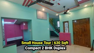 Small House Tour 630 Sqft | 2 BHK independent duplex House With Interior work