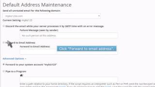 How to set your default address in cPanel