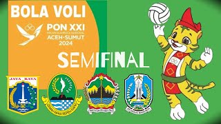 Jadwal dan Hasil Semifinal Cabor Bola Voli PON XXI Aceh Sumut 2024 Hari ini