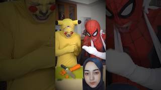 Spiderman helps each other #funny #shorts #trending #spiderman #spidermanmemes #funspiderman