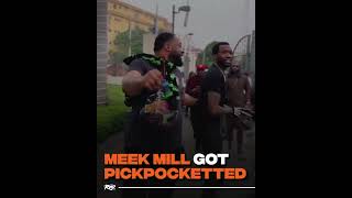 Meek mill got pickpocketed at Ghana 😂 #shorts #shortsfeed