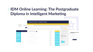 The IDM Postgraduate Diploma in Intelligent Marketing - Course Tour