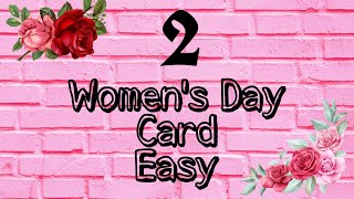 Women's Day Card Ideas Easy |How To Make Women's Day Card | Women's Day Special | Handmade Card |DIY