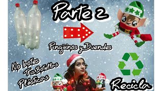 Duende Navideño en fomi con Botella Plástica- Parte 2 #navidad #diy #manualidades