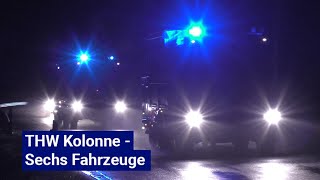 [Kolonnenfahrt] Marschübung THW Gronau | 6 Fahrzeuge | 2 Perspektiven | Rückweg