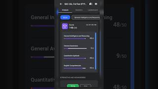 my SSC CGL tier 1 mock score 🔥🔥😱😱#viral #motivation #shortsfeed #shortvideo #ssc #ssccgl2023 #shorts