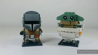 Lego Starwars BrickHeadz The Mandalorian and The Child 2020 set review! 75317