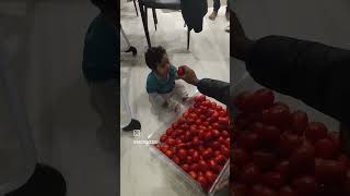 6 month Baby selling vegetables#funnyvideos  #trendingshorts #shortsfeed