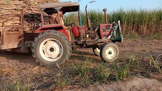 New Holland Algazi 65 Hp pulling a heavy loaded trolley with full power - Zabaradast performance