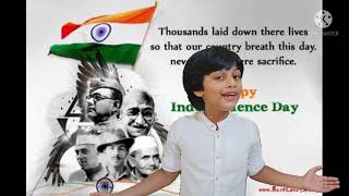 Our freedom fighters|| Independence day speech  2021 for kids||