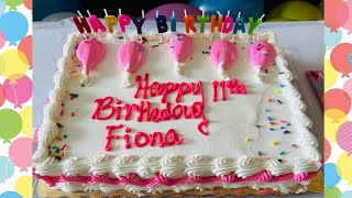 Happy 11th Birthday Fiona