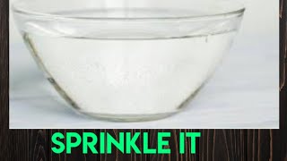 Sprinkle this water on Wednesday night and begin to experience change