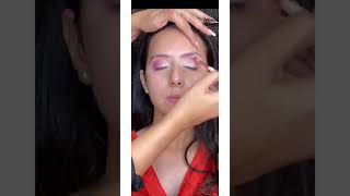 #shorts/purple💜 smokey glittery eyes Christian bridal wedding makeup/reception/engagement makeup #SA