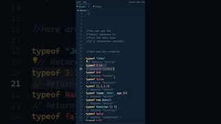 JavaScript Pointers: Different ways of using the typeof operator in JavaScript #shorts