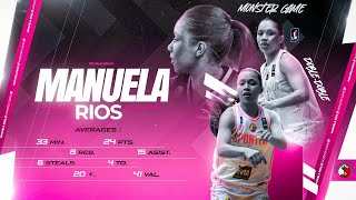 Manuela Ríos - Monster Game vs UDEC (Final Four, LNF Chile 2024) #MonsterGame #DobleDoble #MVP