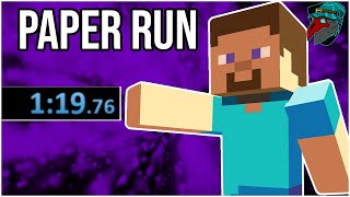 Speedrunning the Flash Minecraft Game! Paper Minecraft