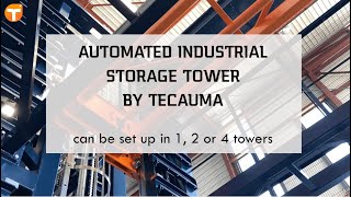 Automated industrial storage tower