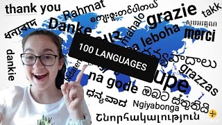 SAYING THANK YOU IN 100 LANGUAGES 😱😝