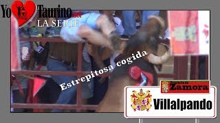 Estrepitosa cogida en el XI Toro de la juventud Villalpando 2017