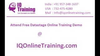 Datastage Online training with vast experianced faculty