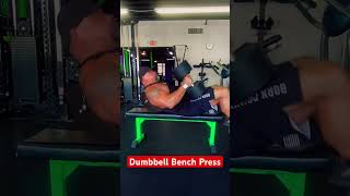 DB Bench Press #hypertrophy #chestexercises #gym #benchpress