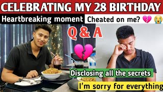 The Most Emotional 28  birthday || Honest reply on your Questions  😟