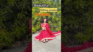 Beautiful sitting poses in saree❤️/pose in saree/RADHA RAJVANSHI/#viral #ytshorts #shorts #pose