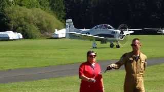 T-28 Trojan live at german airshow