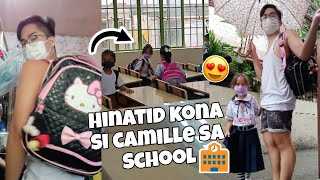 SOBRA LAKAS NG ULAN TAG ULAN!🌧️ AT HINATID KONA SI CAMILLE SA SCHOOL!❤️