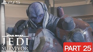 STAR WARS JEDI SURVIVOR PS5 WALKTHROUGH | PART 25 | RAYVIS BOSS BATTLE