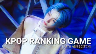 [KPOP RANKING GAME] 4TH GENERATION