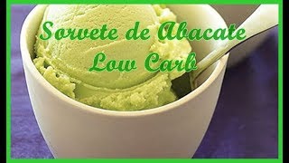 SORVETE DE ABACATE LOW CARB