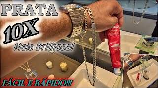 COMO LIMPAR PRATA, CORDÃO E PULSEIRA DE PRATA LIMPO EM APENAS 3 MINUTOS!!