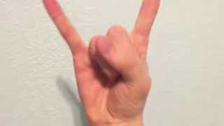 How To Throw Up The "Rock On" Hand Signal