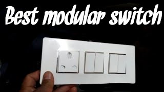 Great white modular switch fitting | Modular Switch board | Best modular switch board ! Naresh Kumar