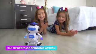 Interactive Dance Robot Toy For Kids With Lights & Music - 360° Rotation, Ideal Holiday Gift