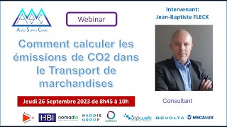 Webinaire   Calculer les émissions de CO2 dans le transport de marchandises