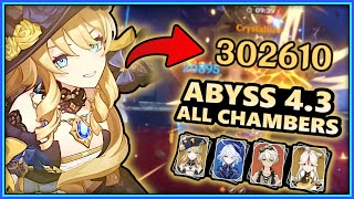 C0 Navia DESTROYS Abyss 4.3 ALL CHAMBERS!