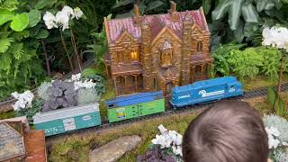 NYBG Holiday Train Show November 2023 family vlog