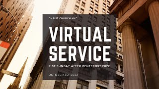 Virtual Service: October 30, 2022